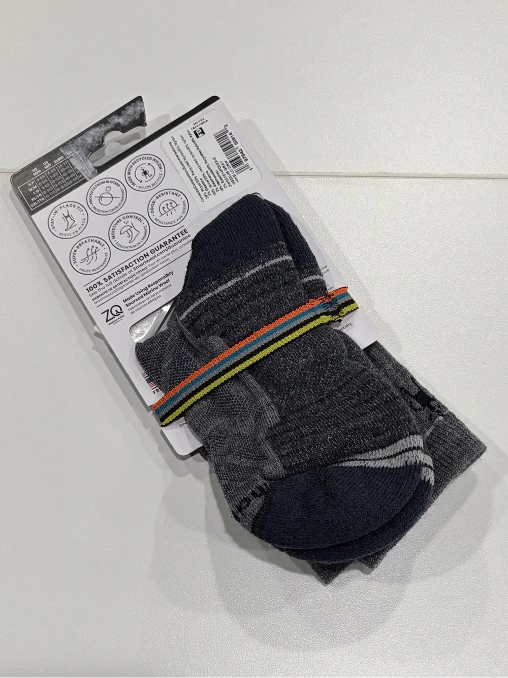 SmartWool Women's Small Light Cushion Hiking Socks Crew Gray NWT Wool Blend